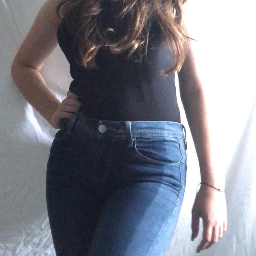 Two Toned Skinny Jeans